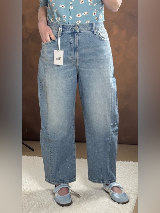 pistola Denim - pistola Light Blue Boyfriend Wide-Leg Jeans